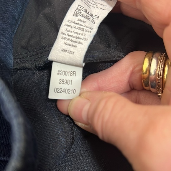 Spanx Blue Jean-ish Ankle Legging with Tummy Support Size XL - Picture 3 of 16